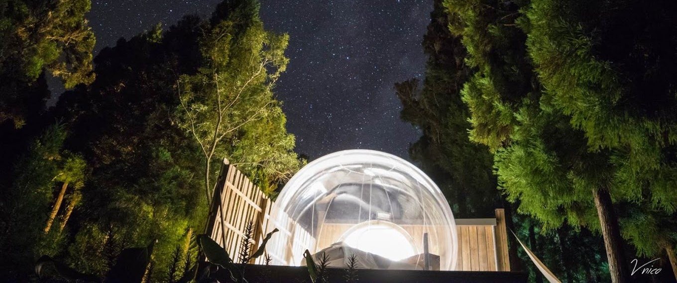 Bulle Kaz Insolite aux Makes, sous les étoiles